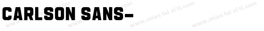 Carlson Sans字体转换